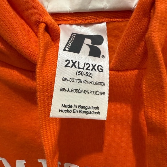 Russell Athletic Vibrant Orange Hoodie - Picture 3 of 3